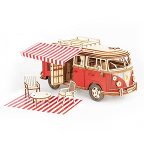 Hands Craft - 3D Wooden Puzzle: Camper Van - The Merri Artist - merriartist.com