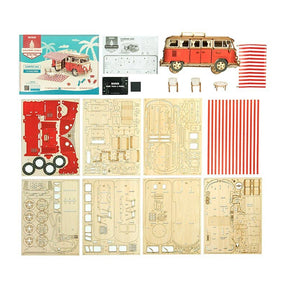 Hands Craft - 3D Wooden Puzzle: Camper Van - The Merri Artist - merriartist.com
