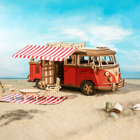 Hands Craft - 3D Wooden Puzzle: Camper Van - The Merri Artist - merriartist.com