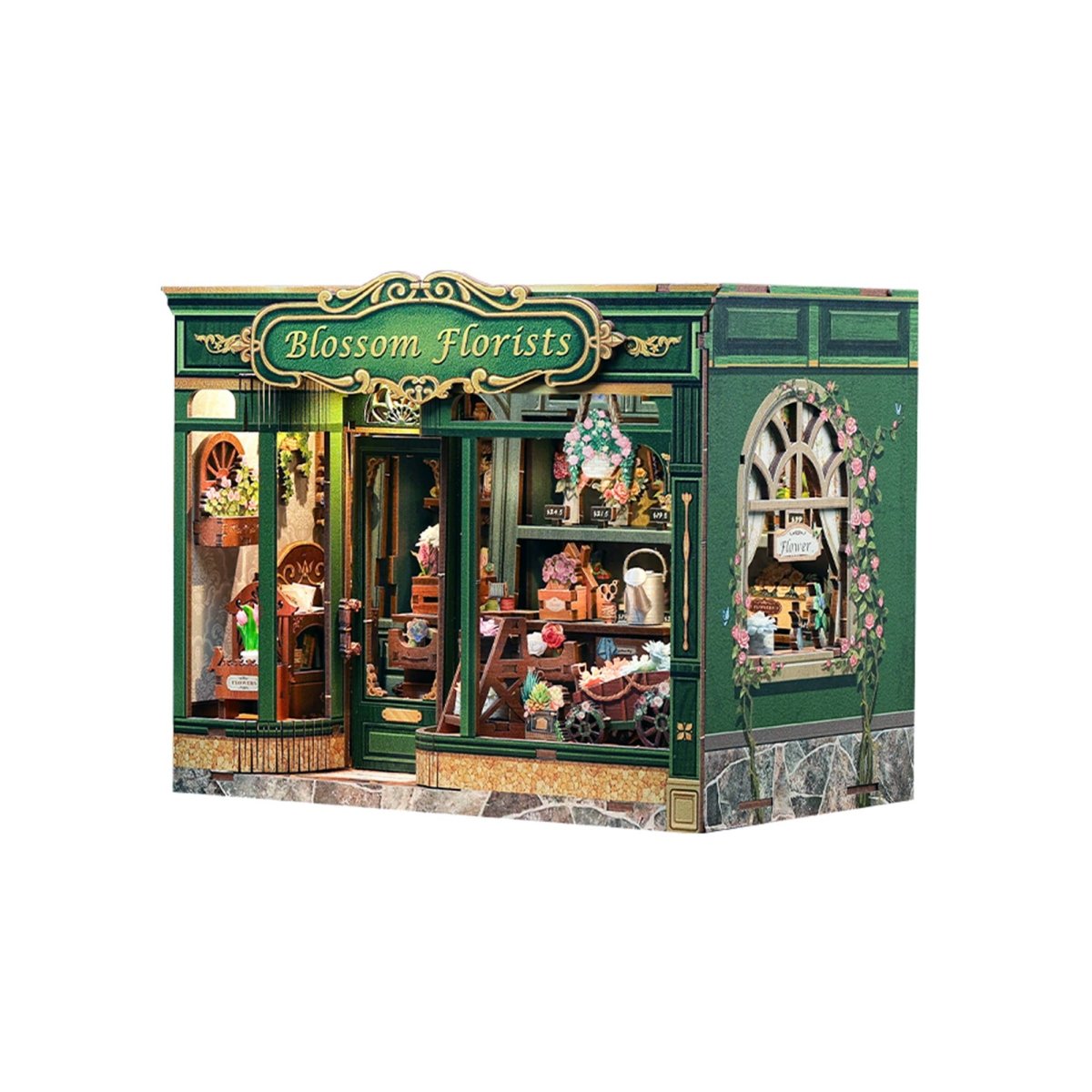 Hands Craft - DIY Book Nook Kit: Blossom Florists - The Merri Artist - merriartist.com