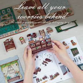 Hands Craft - DIY Book Nook Kit: Blossom Florists - The Merri Artist - merriartist.com