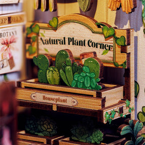 Hands Craft - DIY Book Nook Kit: Green Life Bookshop - The Merri Artist - merriartist.com