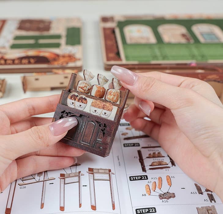 Hands Craft - DIY Book Nook Kit: Mrs. Hunt Bakery - The Merri Artist - merriartist.com