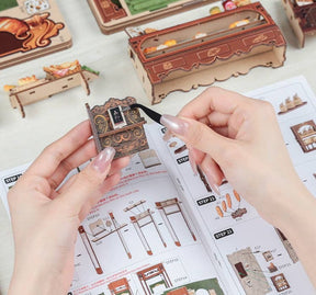 Hands Craft - DIY Book Nook Kit: Mrs. Hunt Bakery - The Merri Artist - merriartist.com