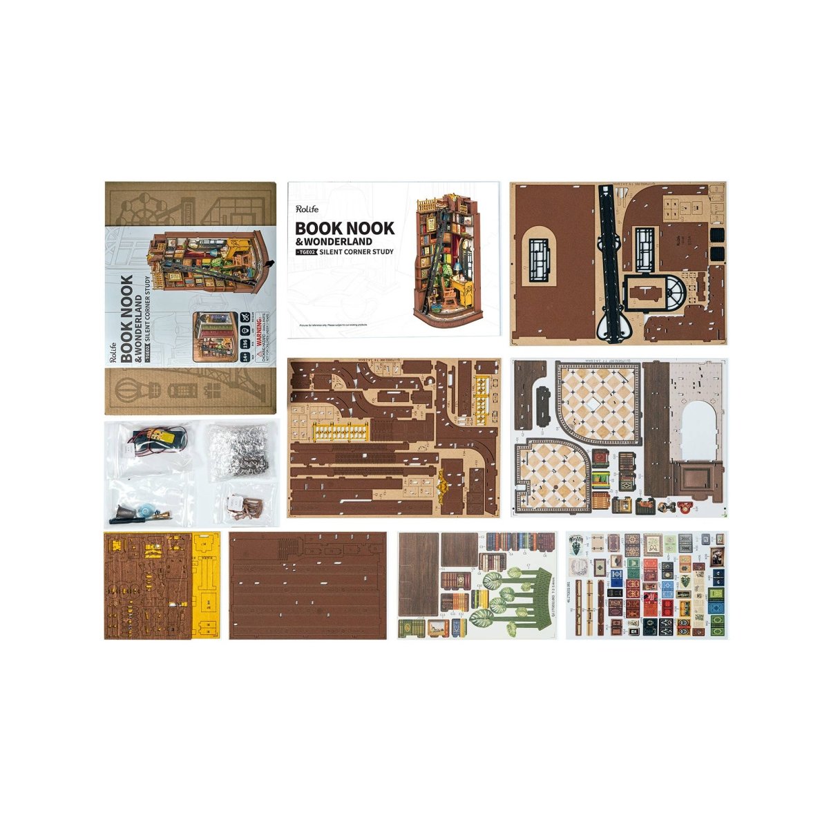 Hands Craft - DIY Book Nook Kit: Silent Corner Study - The Merri Artist - merriartist.com