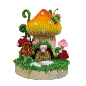Hands Craft - DIY Chenille Kit – Mushroom House - The Merri Artist - merriartist.com