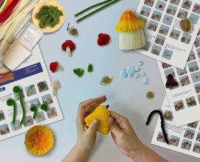 Hands Craft - DIY Chenille Kit – Mushroom House - The Merri Artist - merriartist.com