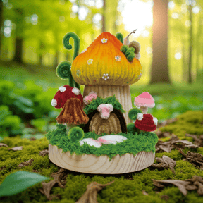 Hands Craft - DIY Chenille Kit – Mushroom House - The Merri Artist - merriartist.com