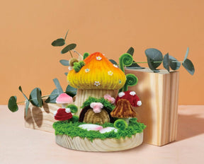 Hands Craft - DIY Chenille Kit – Mushroom House - The Merri Artist - merriartist.com