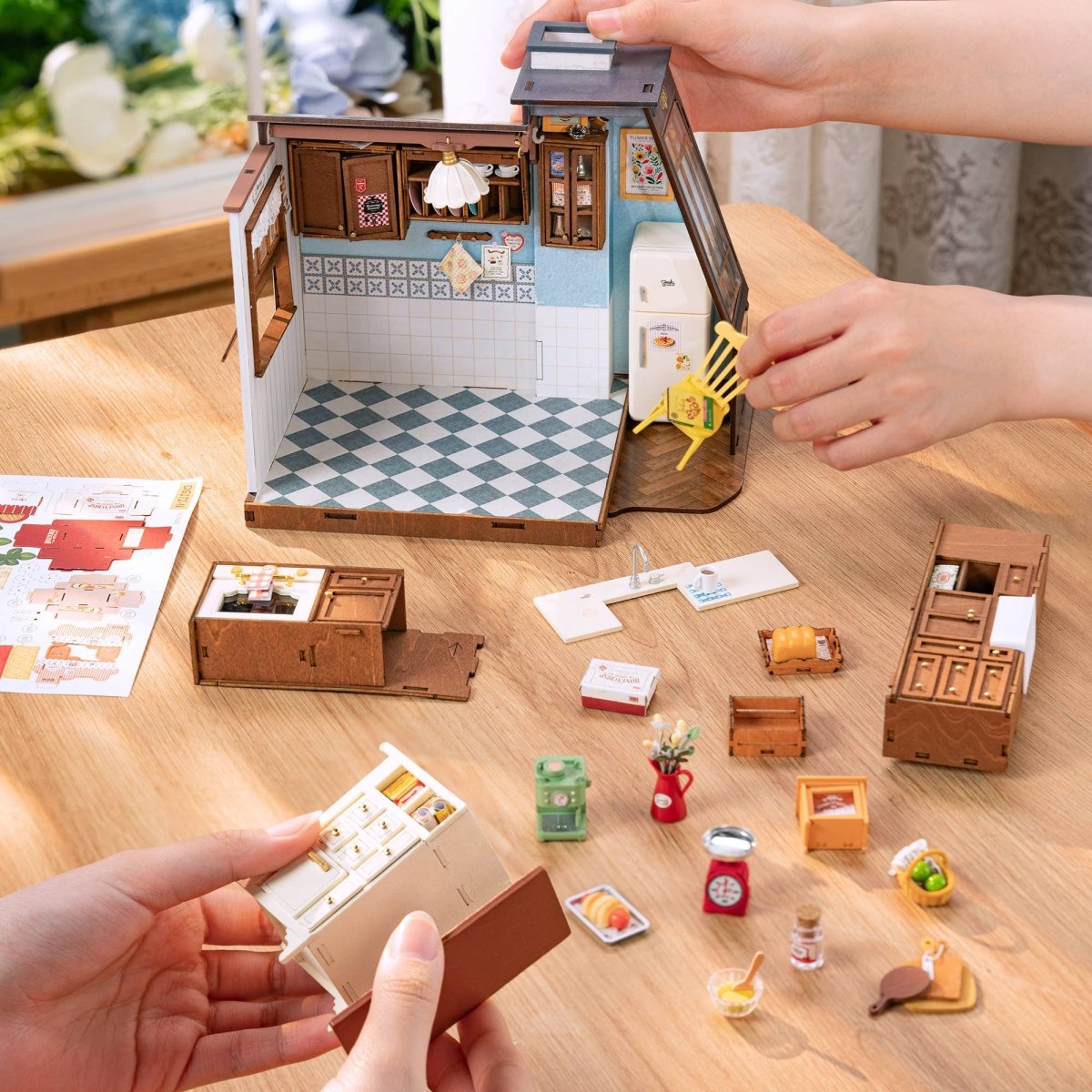 Hands Craft - DIY Miniature House Kit: Baking Kitchen - The Merri Artist - merriartist.com