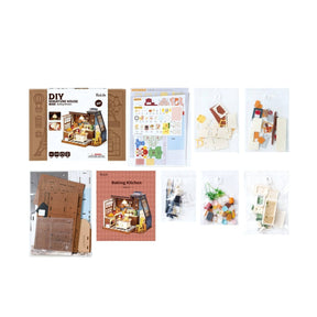 Hands Craft - DIY Miniature House Kit: Baking Kitchen - The Merri Artist - merriartist.com