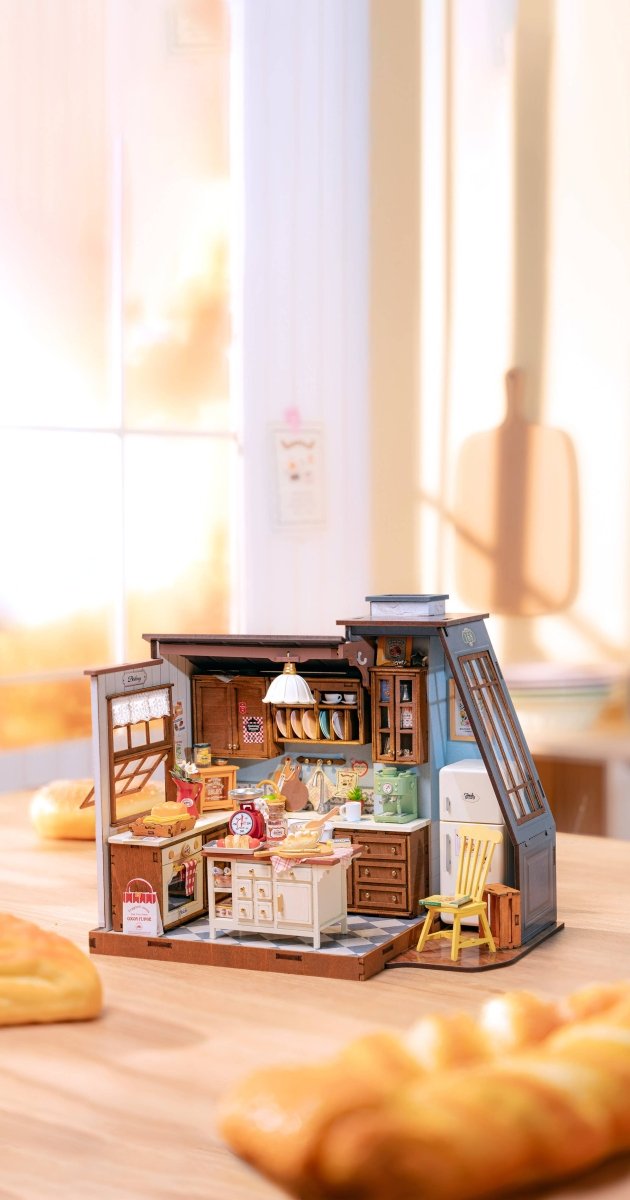Hands Craft - DIY Miniature House Kit: Baking Kitchen - The Merri Artist - merriartist.com
