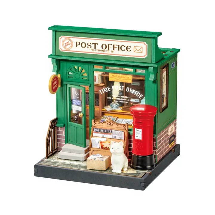Hands Craft - Diy Miniature House Kit: Century Post Office - The Merri Artist - merriartist.com