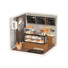 Hands Craft - DIY Miniature House Kit: Golden Wheat Bakery - The Merri Artist - merriartist.com