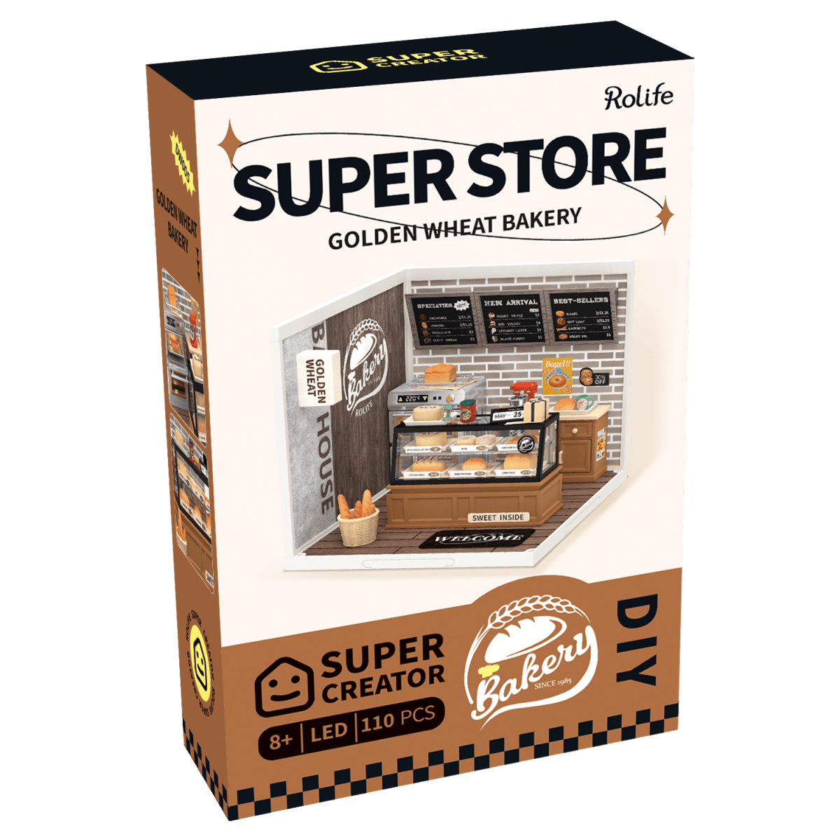 Hands Craft - DIY Miniature House Kit: Golden Wheat Bakery - The Merri Artist - merriartist.com