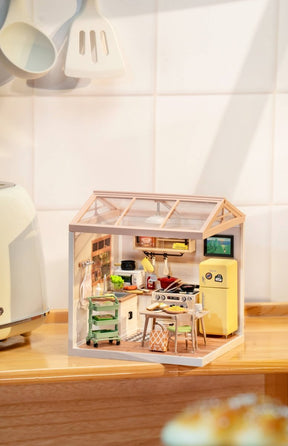 Hands Craft - DIY Miniature House Kit: Happy Meals Kitchen - The Merri Artist - merriartist.com