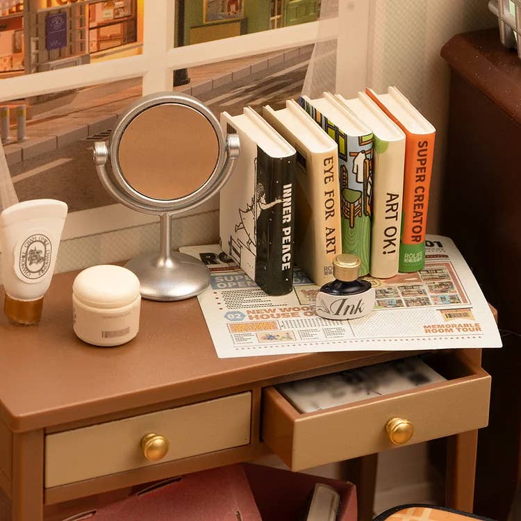 Hands Craft - DIY Miniature House Kit: Sweet Dream Bedroom - The Merri Artist - merriartist.com