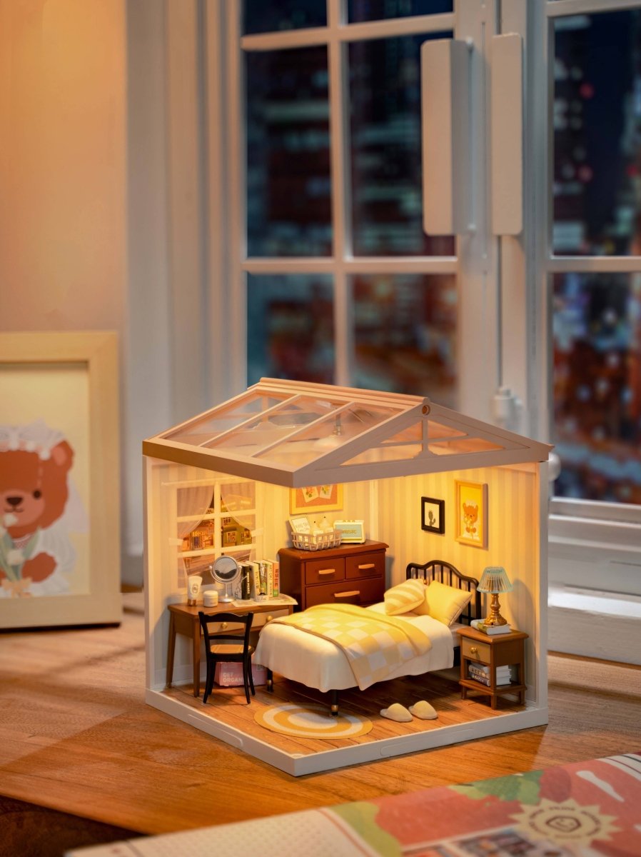 Hands Craft - DIY Miniature House Kit: Sweet Dream Bedroom - The Merri Artist - merriartist.com
