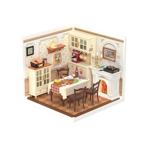 Hands Craft - DIY Miniature House Kit: Warm Dining Room - The Merri Artist - merriartist.com