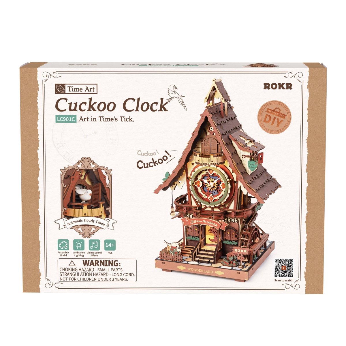 Hands Craft - DIY Wooden Puzzle: Cukoo Clock - The Merri Artist - merriartist.com