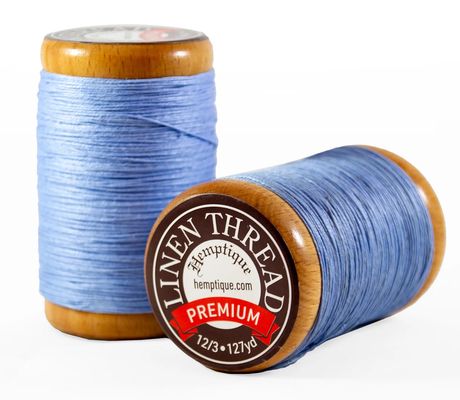 Hemptique Flax Linen Thread 1MM - Denim (1 spool, 127 yards) - The Merri Artist - merriartist.com
