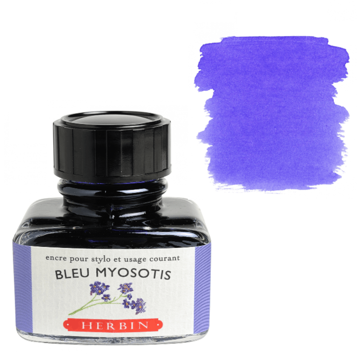 Herbin Fountain Pen Ink 30ml Bottle - Bleu Myosotis (Forget Me Not) - The Merri Artist - merriartist.com