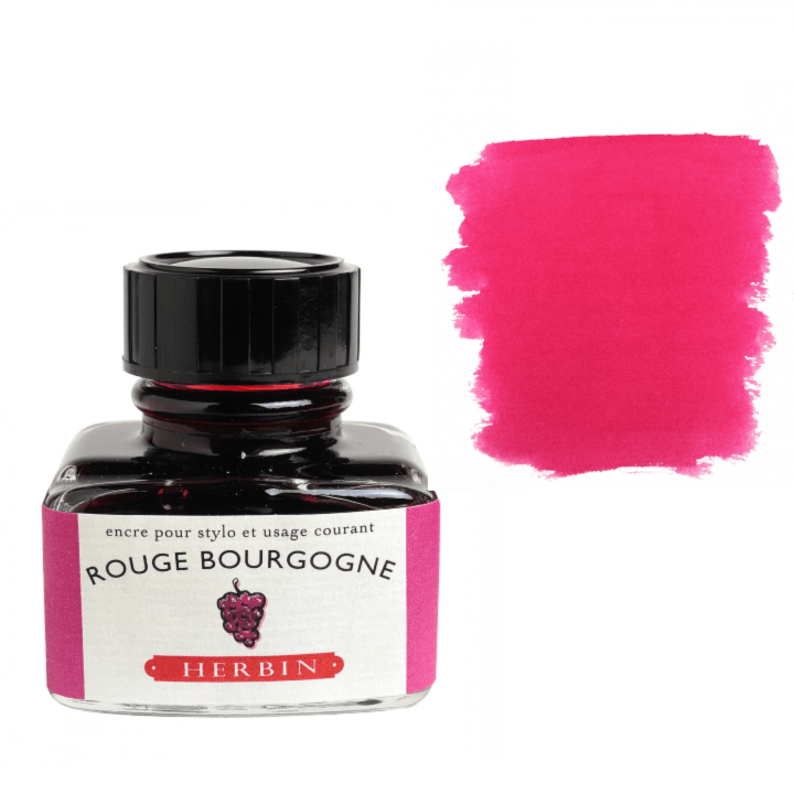 Herbin Fountain Pen Ink 30ml Bottle - Rouge Bourgogne (Burgundy Red) - The Merri Artist - merriartist.com