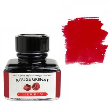 Herbin - Fountain Pen Ink - Rouge Grenat (Garnet Red) - 30ml - The Merri Artist - merriartist.com