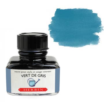 Herbin - Fountain Pen Ink - Vert de Gris (Veridris) - 30ml - The Merri Artist - merriartist.com