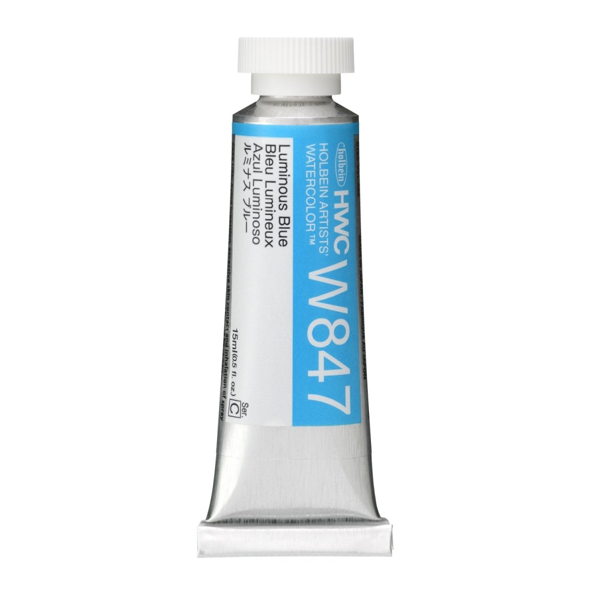Holbein Artists Watercolor 15 ml - Luminous Blue - The Merri Artist - merriartist.com