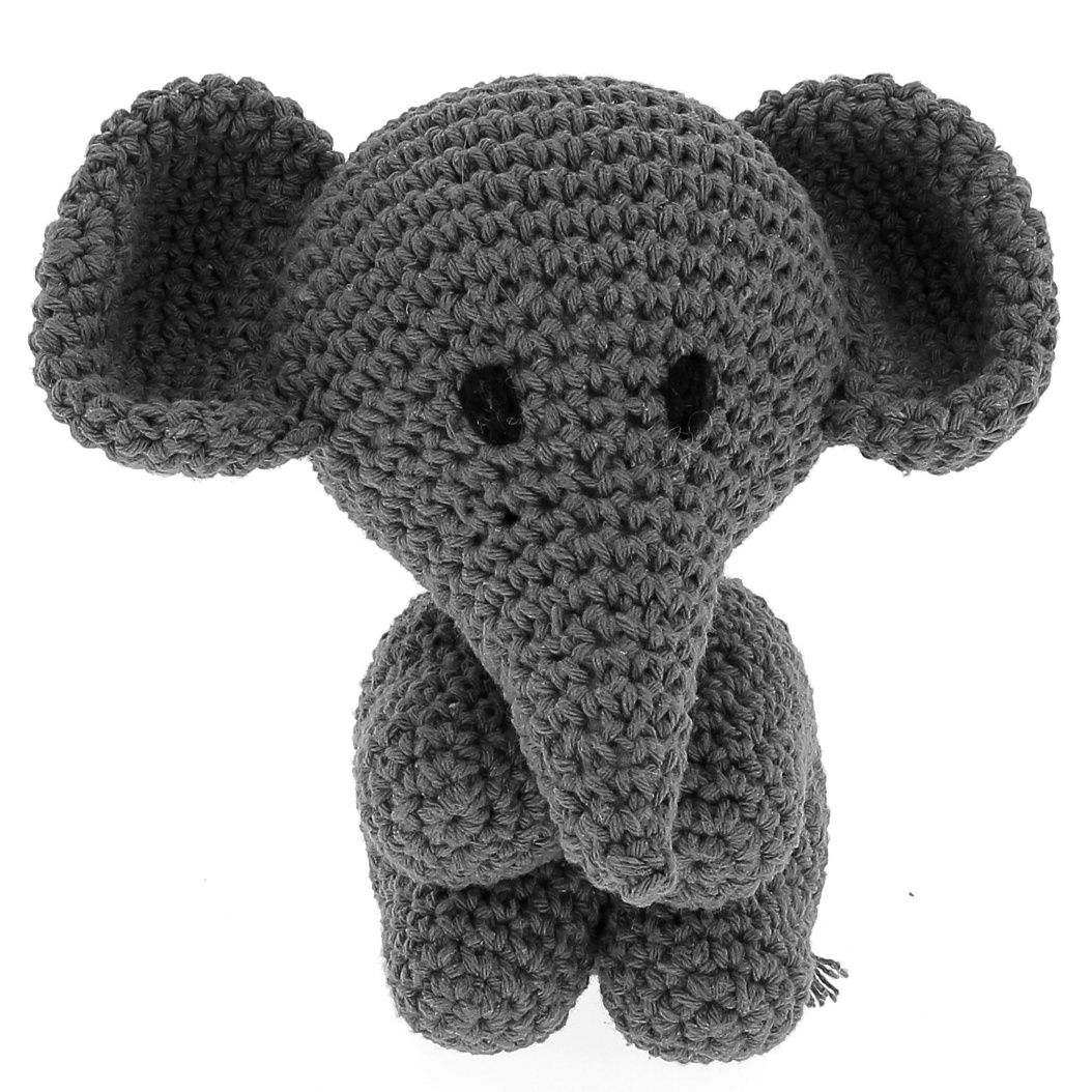 Hoooked Amigurumi DIY Kit W/Eco Barbante Yarn - Elephant Mo - Lava - The Merri Artist - merriartist.com