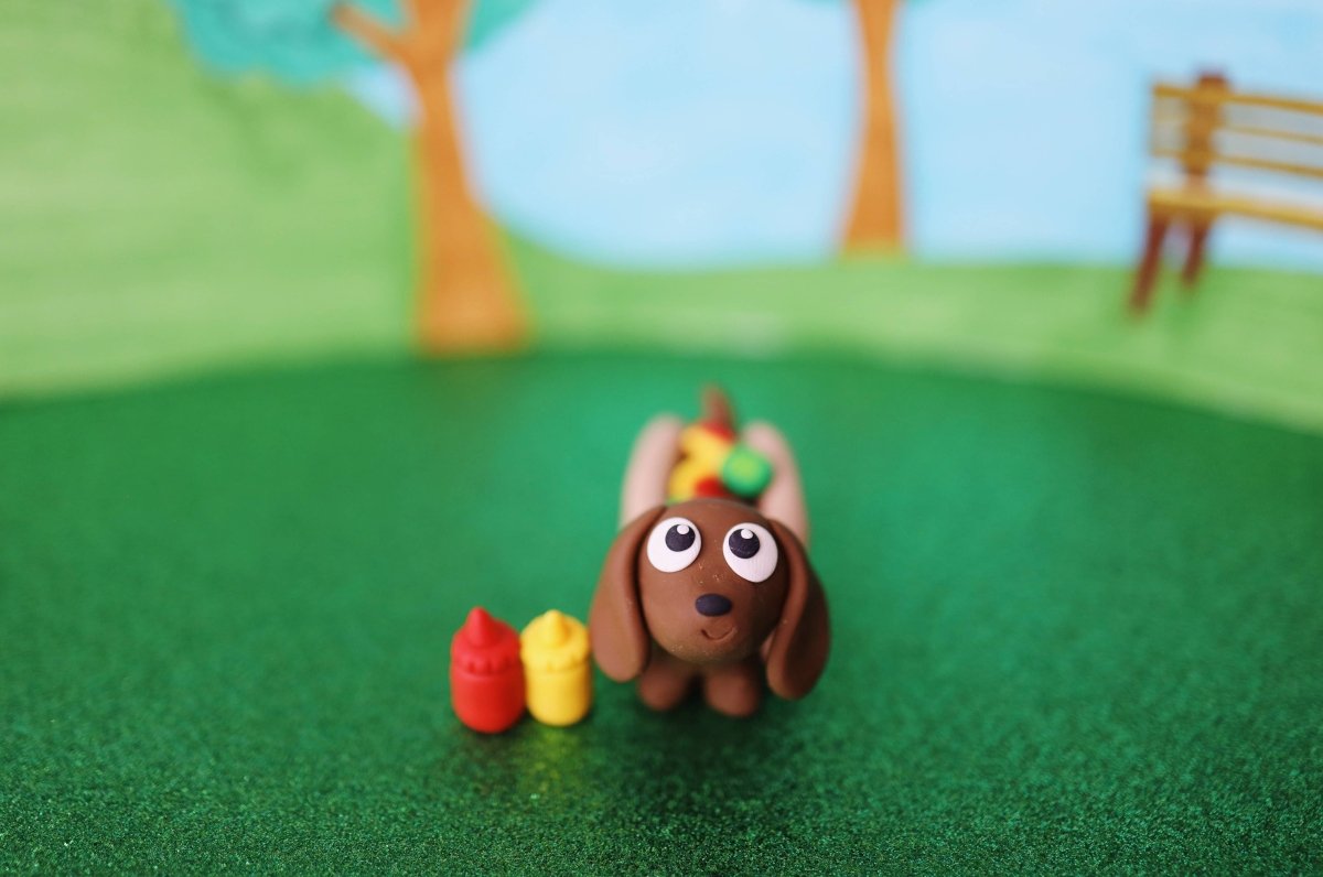 Hot Dog Dog DIY Polymer Clay Kit - The Merri Artist - merriartist.com