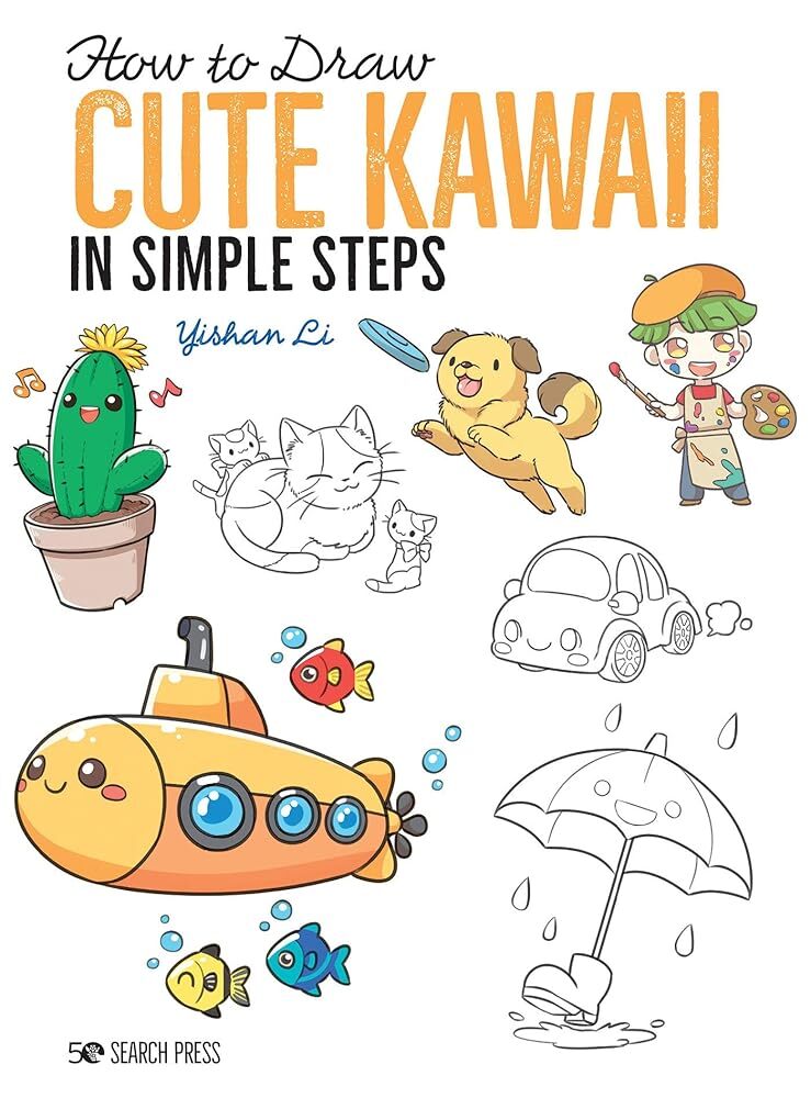 How to Draw Cute Kawaii in Simple Steps - The Merri Artist - merriartist.com