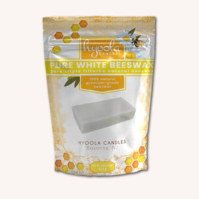 Hyoola Candles - White Beeswax Block - 1 Pound - The Merri Artist - merriartist.com