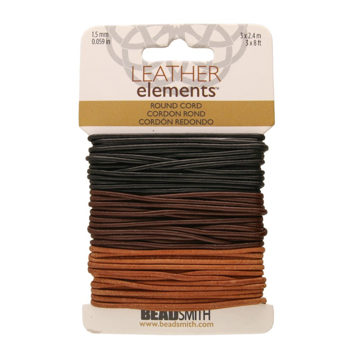 Indian Leather Cord 1.5mm - 24 foot - Assorted Colors - The Merri Artist - merriartist.com