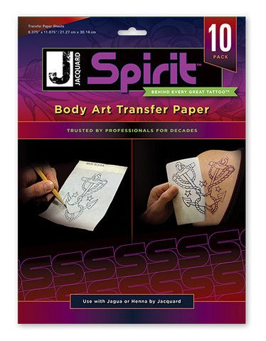 Jaquard Spirit Art Body Transfer Paper - The Merri Artist - merriartist.com