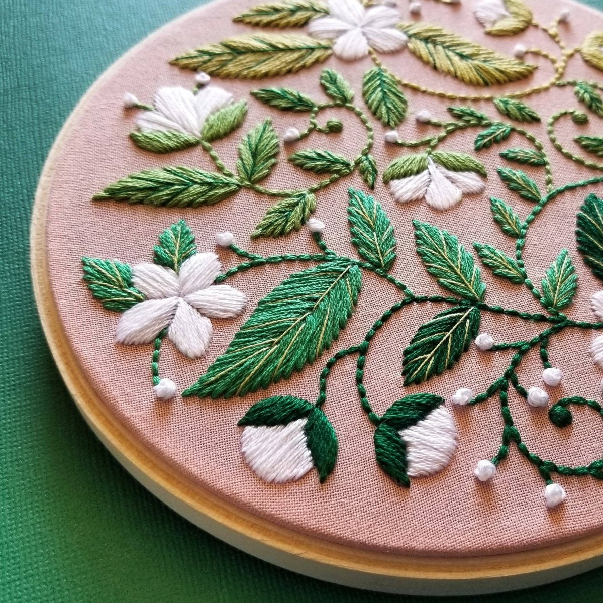 Jessica Long Embroidery - Blissful Blooms Beginner Embroidery Kit - The Merri Artist - merriartist.com