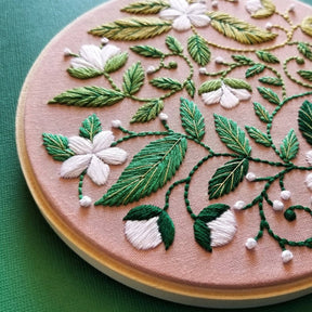 Jessica Long Embroidery - Blissful Blooms Beginner Embroidery Kit - The Merri Artist - merriartist.com