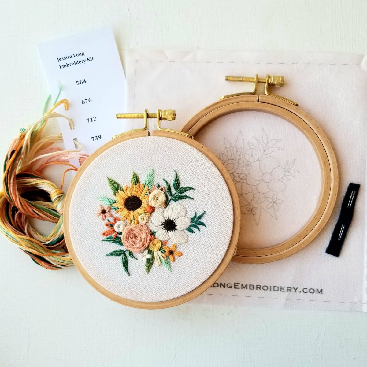 Jessica Long Embroidery - Cozy Harvest Beginner Embroidery Kit - The Merri Artist - merriartist.com