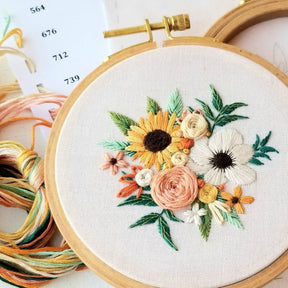 Jessica Long Embroidery - Cozy Harvest Beginner Embroidery Kit - The Merri Artist - merriartist.com