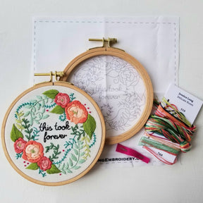Jessica Long Embroidery - Delicate Roses Beginner Embroidery Kit - The Merri Artist - merriartist.com