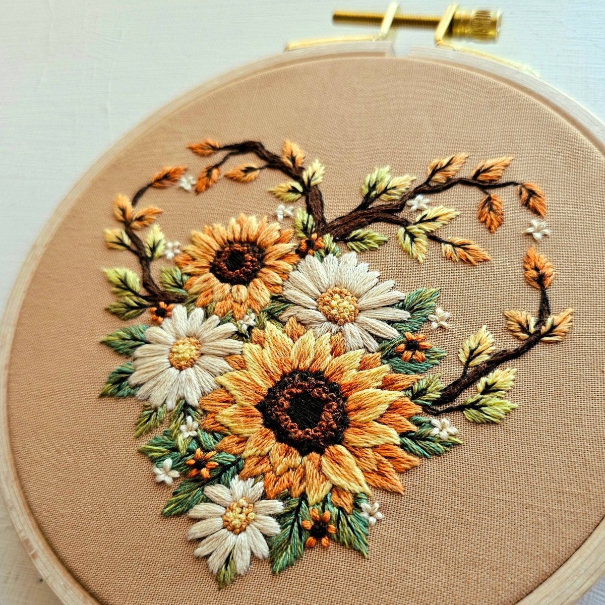 Jessica Long Embroidery - "Fall in Love" Embroidery Kit - The Merri Artist - merriartist.com