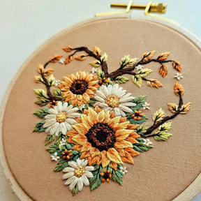 Jessica Long Embroidery - "Fall in Love" Embroidery Kit - The Merri Artist - merriartist.com