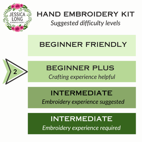 Jessica Long Embroidery - Mountain Bear Embroidery Kit - The Merri Artist - merriartist.com