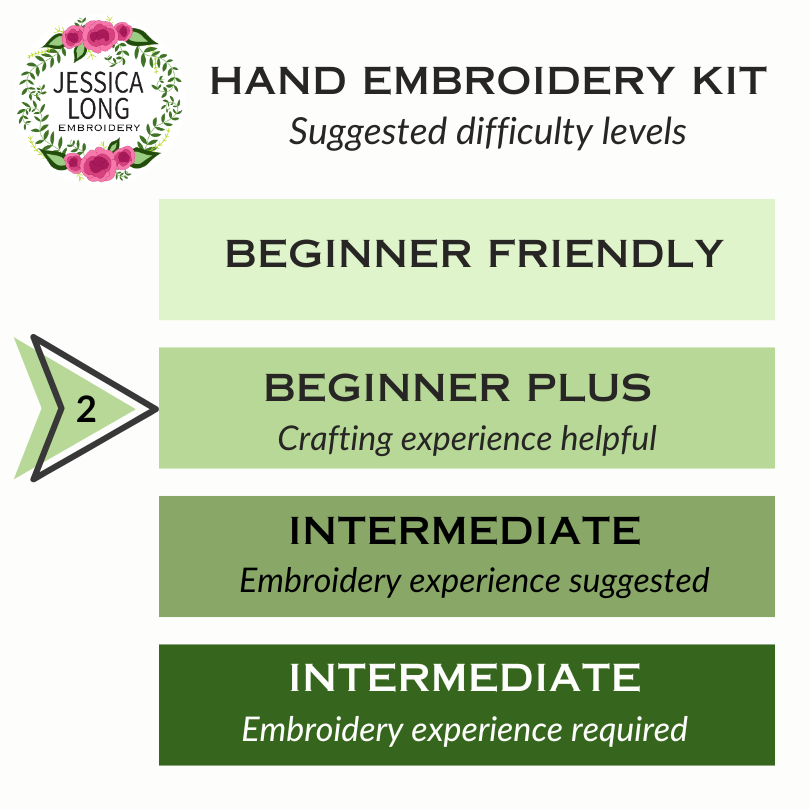 Jessica Long Embroidery - Mountain Bear Embroidery Kit - The Merri Artist - merriartist.com