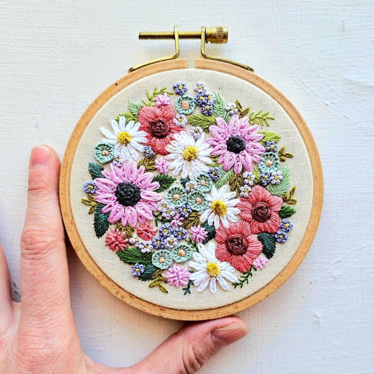 Jessica Long Embroidery - Wildflower Sampler Embroidery Craft Kit - The Merri Artist - merriartist.com