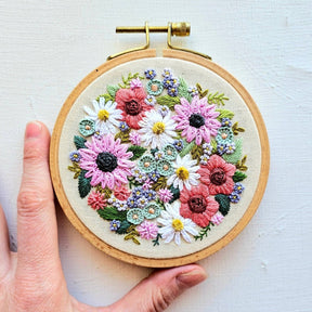 Jessica Long Embroidery - Wildflower Sampler Embroidery Craft Kit - The Merri Artist - merriartist.com