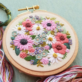 Jessica Long Embroidery - Wildflower Sampler Embroidery Craft Kit - The Merri Artist - merriartist.com