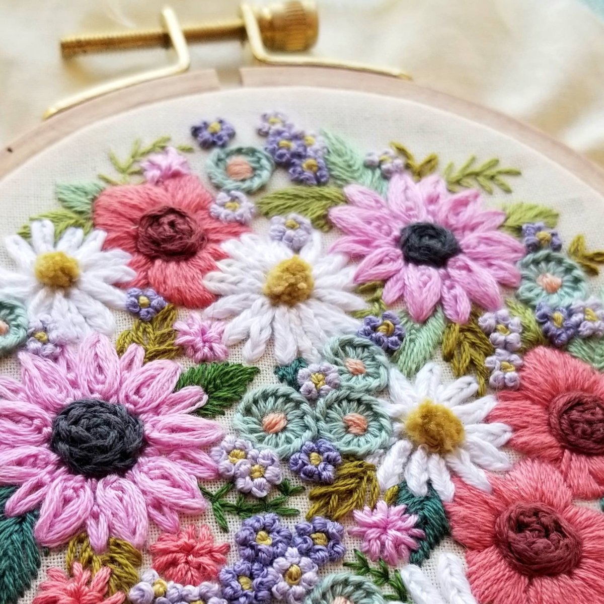 Jessica Long Embroidery - Wildflower Sampler Embroidery Craft Kit - The Merri Artist - merriartist.com