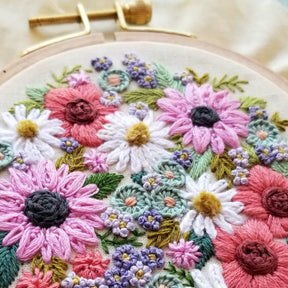 Jessica Long Embroidery - Wildflower Sampler Embroidery Craft Kit - The Merri Artist - merriartist.com